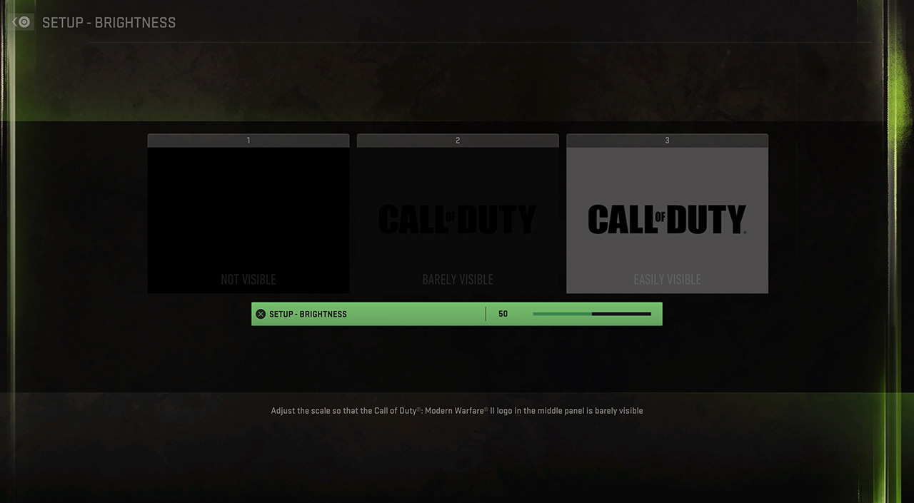 how to change brightness in call of duty modern warfare 2