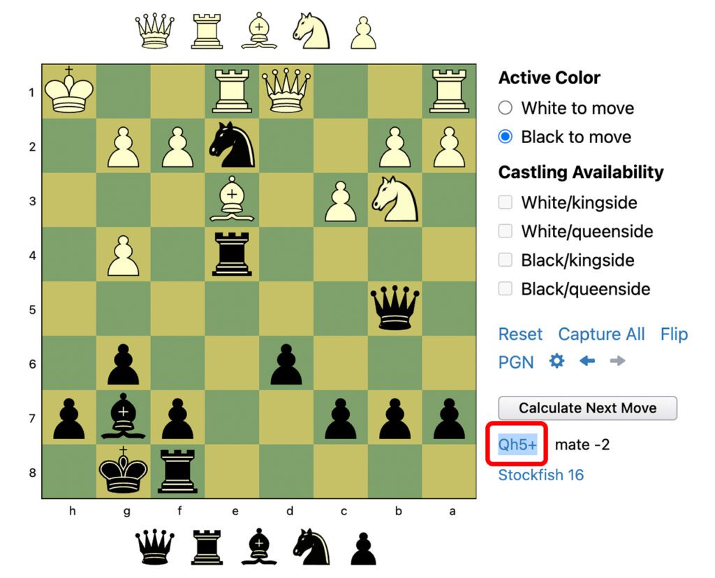 Password Game Rule 16: How to Find the Best Chess Move in